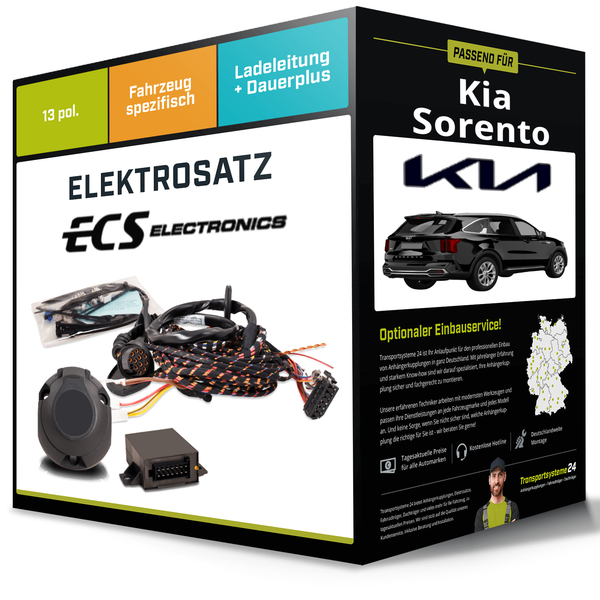 Elektrosatz 13-Pol Spezifisch für Kia Sorento 03.2020-Jetzt NEU ECS Electronics-image