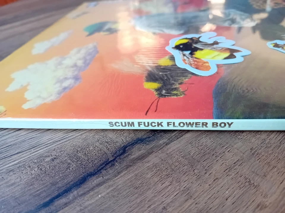 Tyler the Creator - Scum F*ck Flower Boy Yellow Vinyl LP S & 2 stickers Sealed! - Image 2 of 4