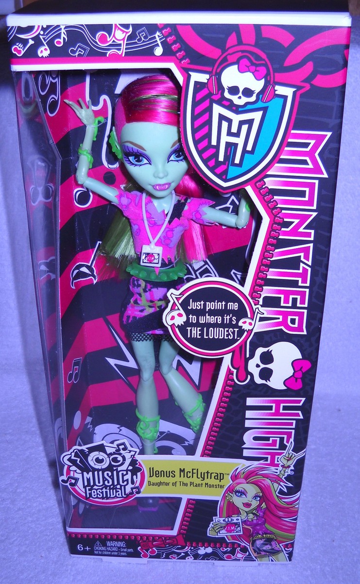 7392 NRFB Mattel Monster High Music Festival Venus McFlytrap Doll