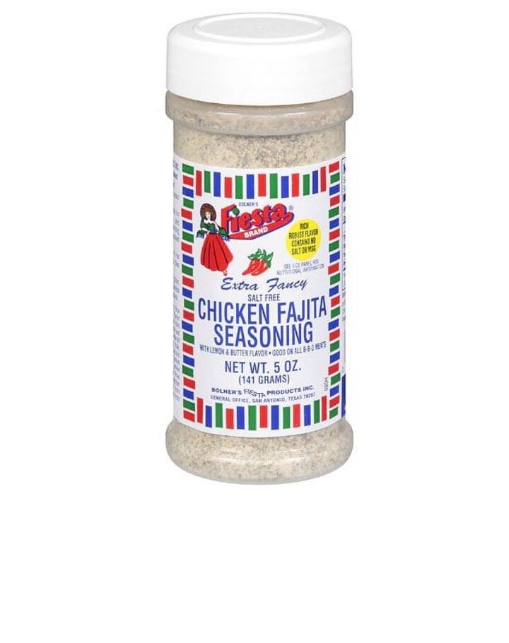 Bolner's Fiesta Brand Fancy SALT FREE Chicken Fajita Seasoning Oz Exp  10/2025