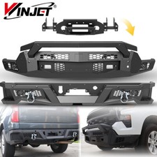 Off-road Frontrear Bumper For 2022-2026 Chevy Silverado 1500 Wwinch Plate New
