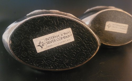 Silver Swan Candle Holder Set Of 2 International Silver Plated Company - Picture 8 of 12