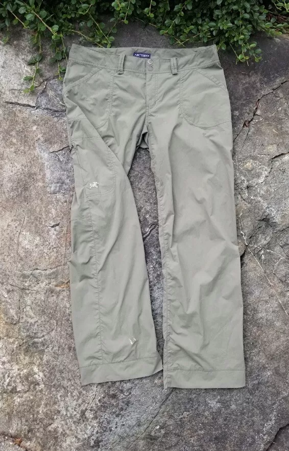 Vintage Arcteryx Pants Lightweight Cargo Hiking Travel Women's Green Clean  Pants