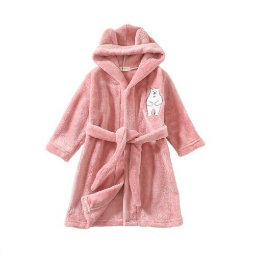 Little Animals Collection: Lightweight Hooded Kids Animal Dressing Gown - Picture 3 of 23