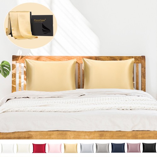 Seda Funda Almohada con Ambos Mamis Pura Seda,Rey Tamaño Almohada | eBay