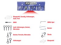 Radio-/Navigationssystem Demontage Und Montage-Satz, 18-Tlg - Ks Tools 500.1370
