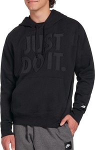 men's nike sportswear just do it fleece pullover hoodie