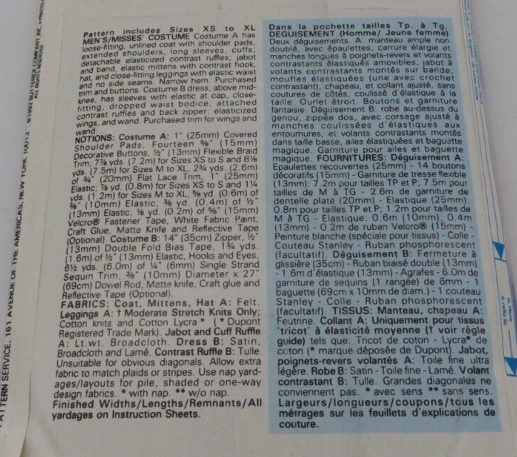 Butterick Pirate Fairy Costume Pattern 6376 Adult One Size XS-XL Uncut Cosplay - - Image 3 of 4