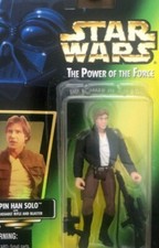 Star Wars POTF2 Green Card hologram Bespin Han Solo 1997 MOC ships FAST