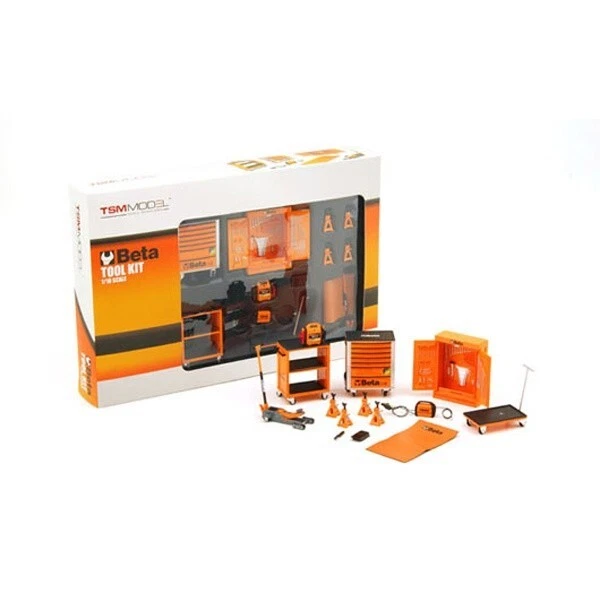 PREZZO AFFARE! Tsm Model Beta miniature tool Kit garage 1/18 NUOVO! per diorama - Immagine 3 di 4