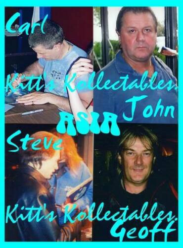 SIGNED ASIA JOHN WETTON AUTOGRAPHED 1987 12