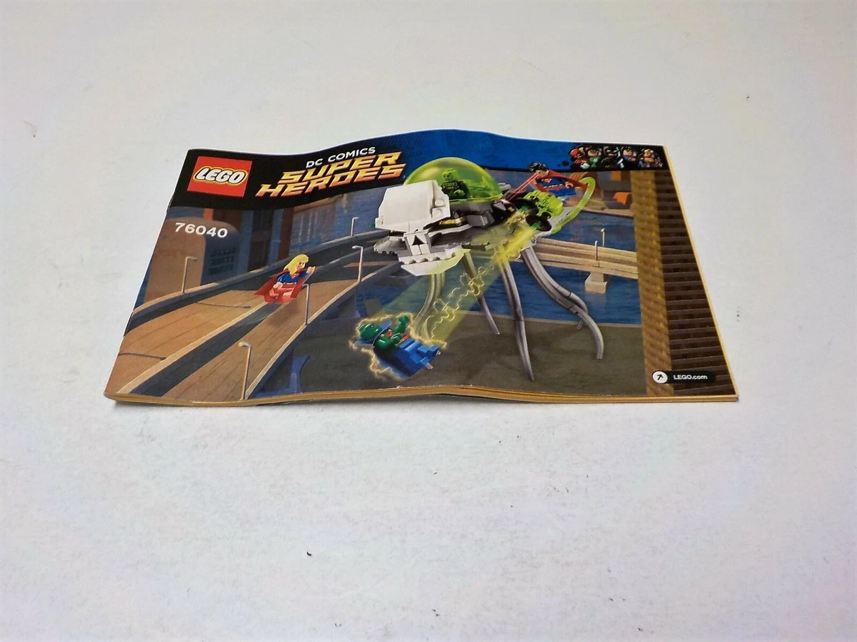 Lego 76040 DC Comics Instruction Manual only for Super Heroes Brainiac Attack