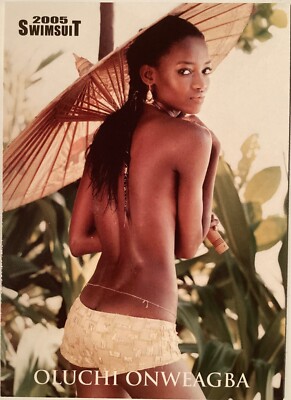 SI Sports Illustrated 2005 Swimsuit Replacement Card #75 Oluchi Onweagba MINT