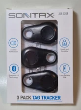 3 PC. Sontax Tag Tracker Real Time Track Bluetooth 4.0 Voice Recording.  U13