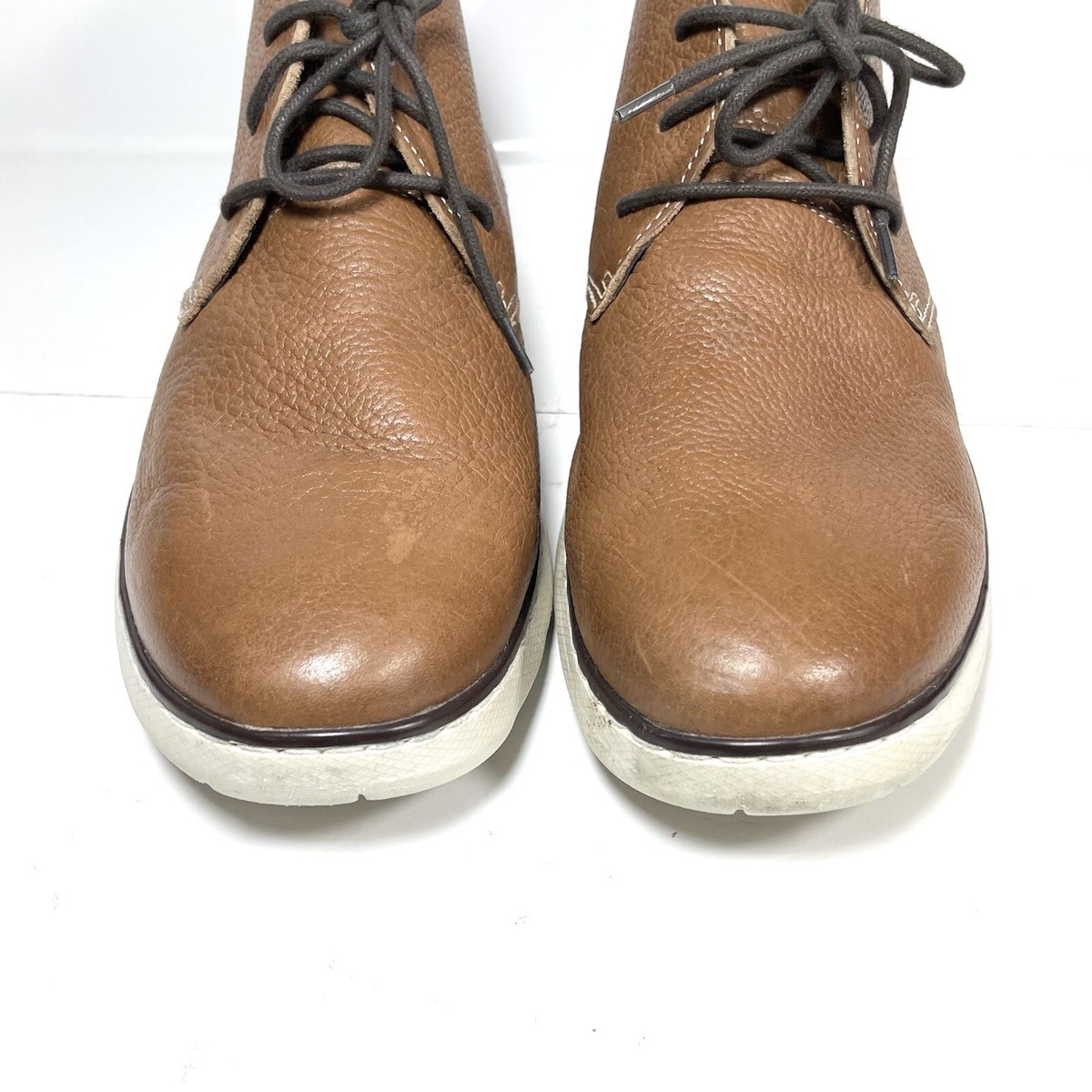 Johnston & Murphy Brown Farley Chukka Leather Boots size 12M TMW_43BJ_03_JOHNSTON_MURPHY_BO  main image 3