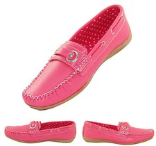 Mokassin Ballerinas Halbschuhe Slipper Damen Schuhe Vintage Rosé Mokassins