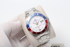 Orologio uomo Philip Watch 42 mm quadrante bianco lunetta Pepsi
