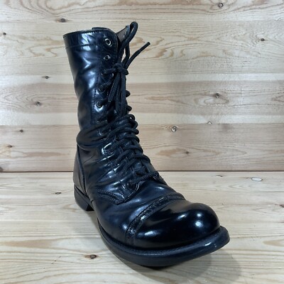 Corcoran 1500 10” Military Jump Boots Size Men’s 10 D Black Patent Leather  USA