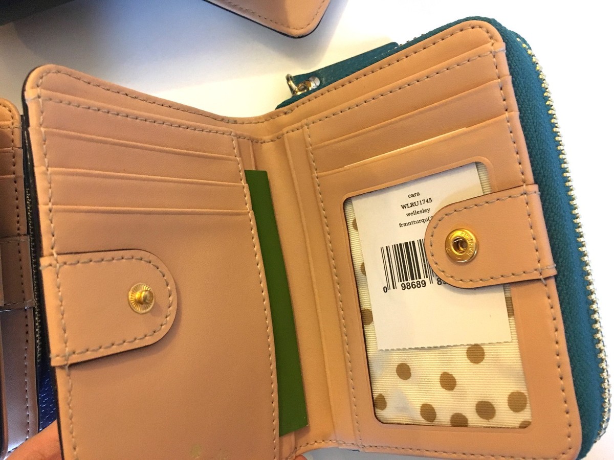 NWT Kate Spade Wellesley Cara Wallet Zip Small Stacy Coin Purse