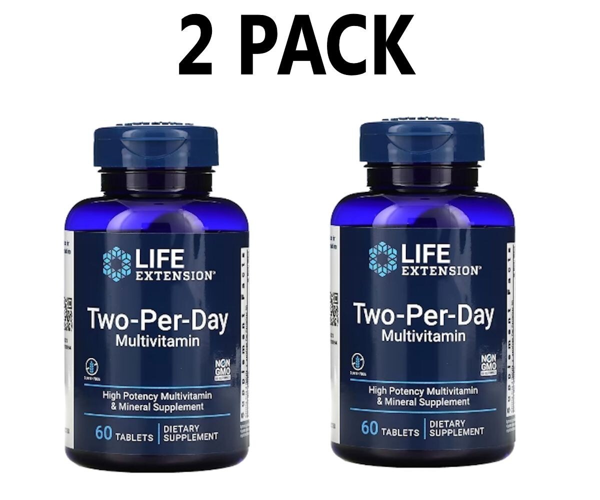 Life Extension, Two-Per-Day Multivitamin, 2 PACK, 120 Tablets