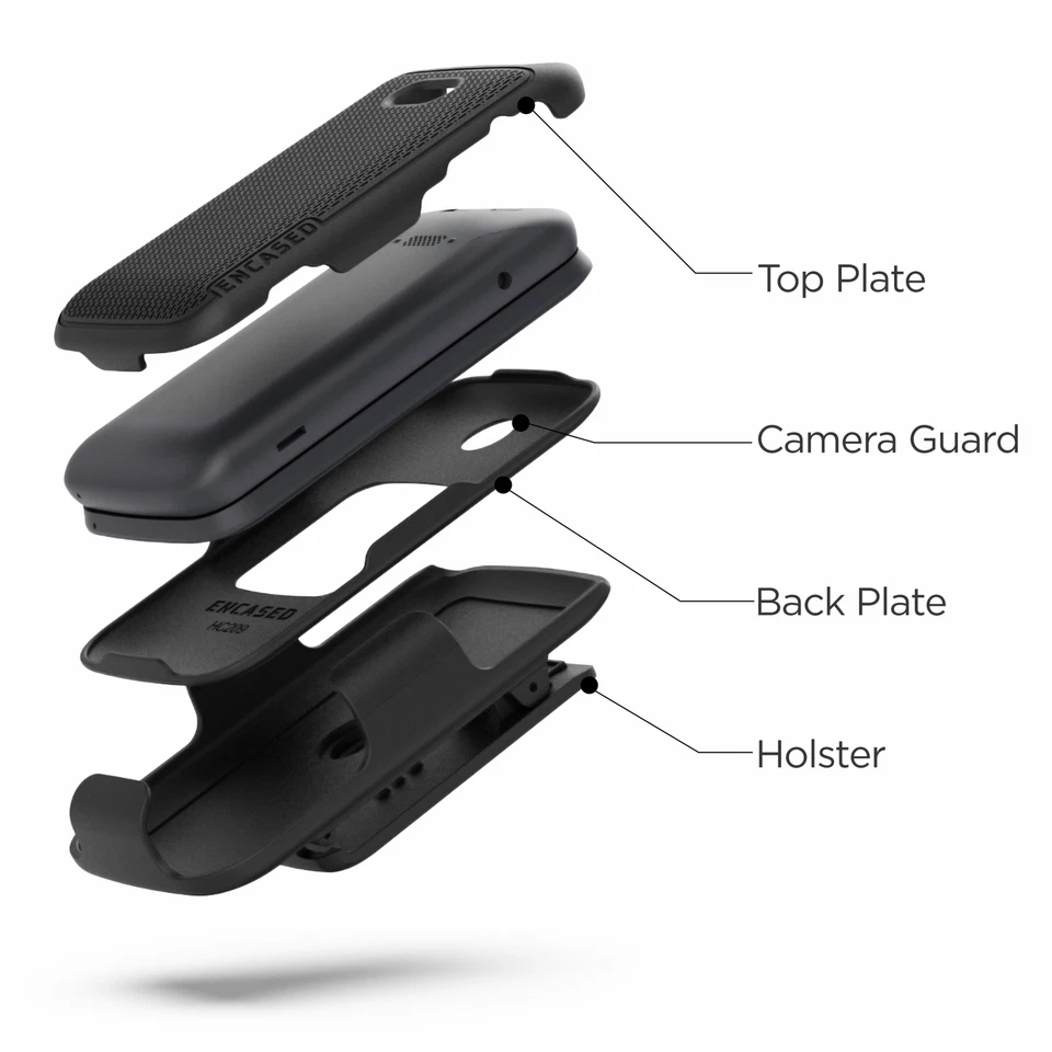 SmartFlip/Alcatel Go Flip 3 Belt Clip Case with Holster 4052R/4052C/4052W - Image 2 of 4