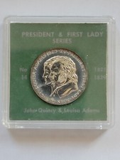 John Quincy and Louisa Adams - President and First Lady Series Silver Medal