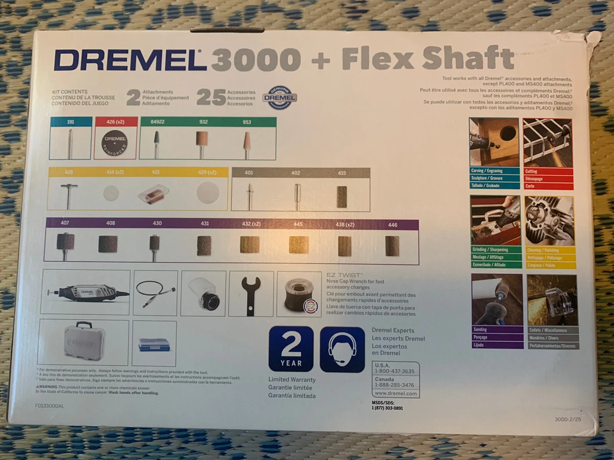 dremel 3000 Flex Shaft Lot brand New In Box eBay