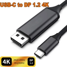 USB C to Displayport 144Hz cable Thunderbolt Type C to DP adapter cable for Macs
