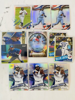 Vladimir Guerrero Jr. Lot X11 2020 + 2021 Topps Chrome Inserts Refractor Lot x11