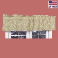 Valances Green Cotton Valance Chantelle 18h X 80w | Renovator's Supply on sale Valances Green Cotton Valance Chantelle 18h X 80w | Renovator's Supply on sale