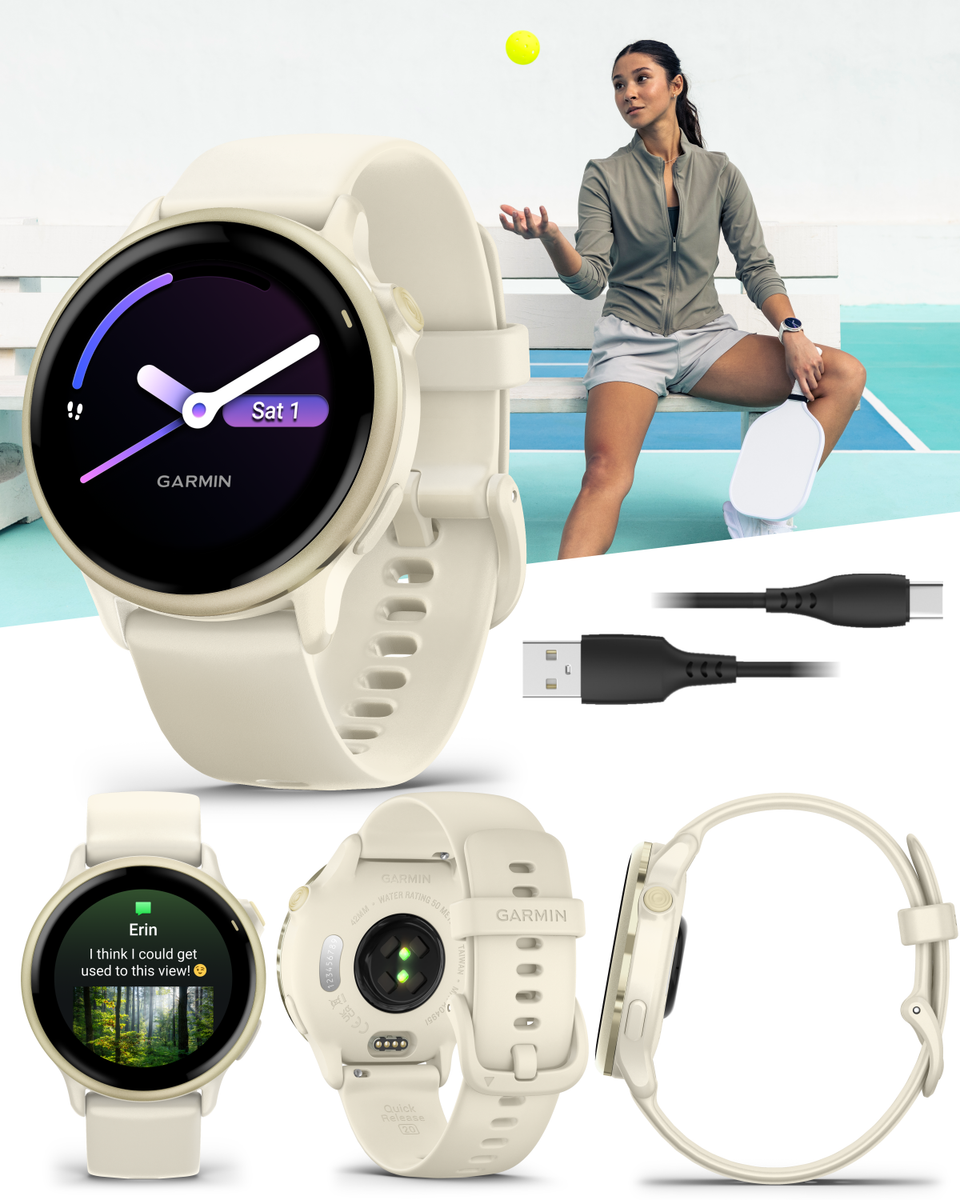 Garmin Vivoactive Health Fitness GPS Smartwatch Bright