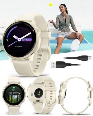 Garmin Vivoactive 6 Health & Fitness GPS Smartwatch 1.2'' Bright AMOLED Bone Band