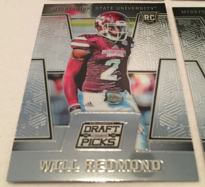 2016 Prizm Draft Football Will Redmond Mississippi State Bulldogs rookie card