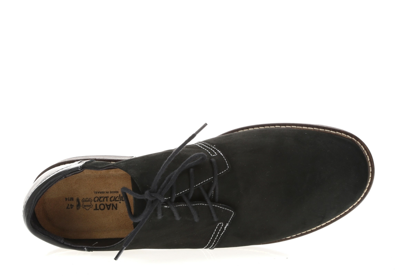 SAOLA Scarpe uomo Naot Chief nere in pelle nabuk stringate basso profilo taglia 14M 47