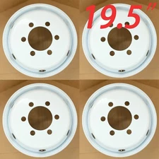 For ISUZU NPR NPR-HD NQR NRR OEM Design Wheel 19.5" 95-25 White Steel 4 PCS Rim