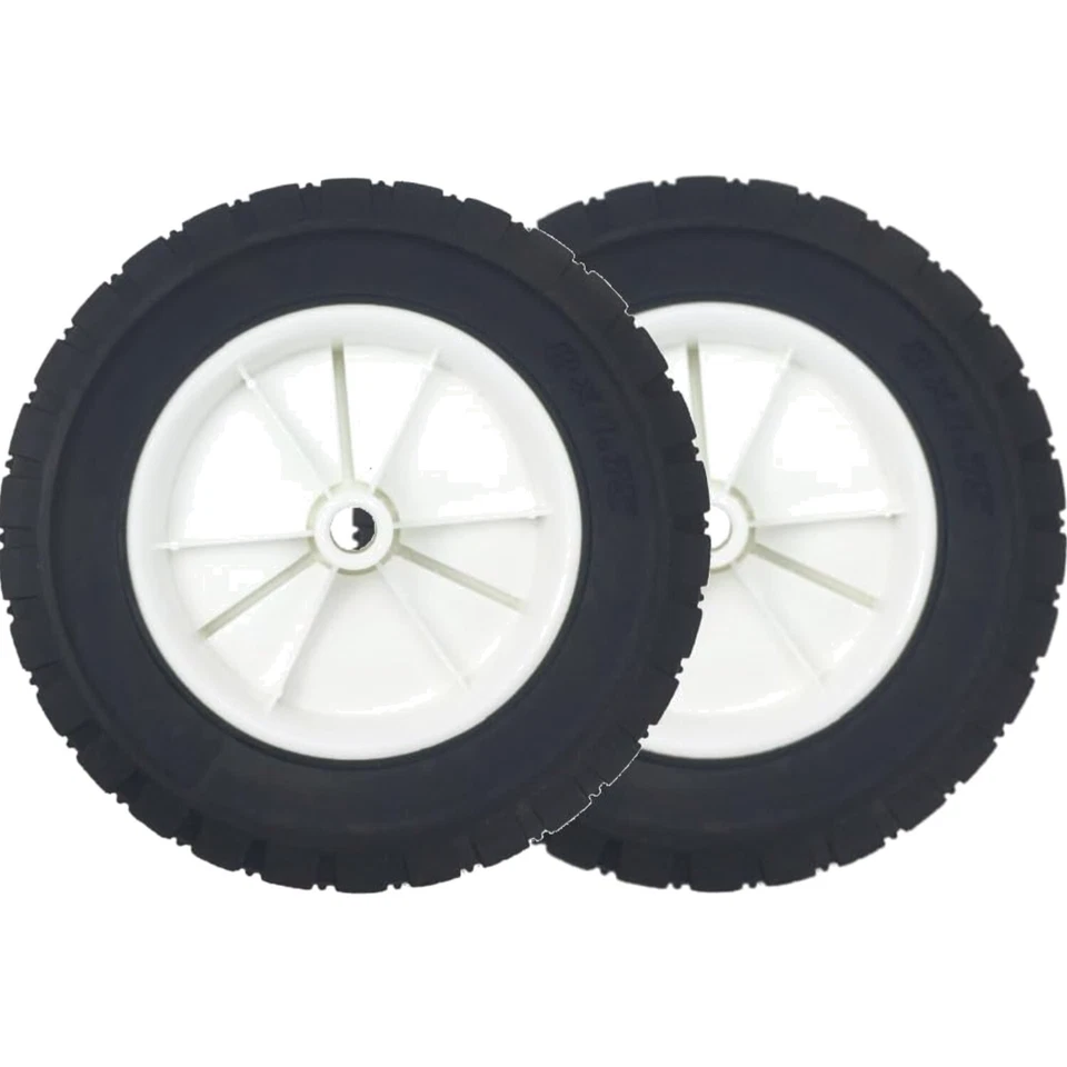 Zweipappel 200mm Gummiräder - 2 Stück für Rasenmäher, Tragkraft & Haltbarkeit