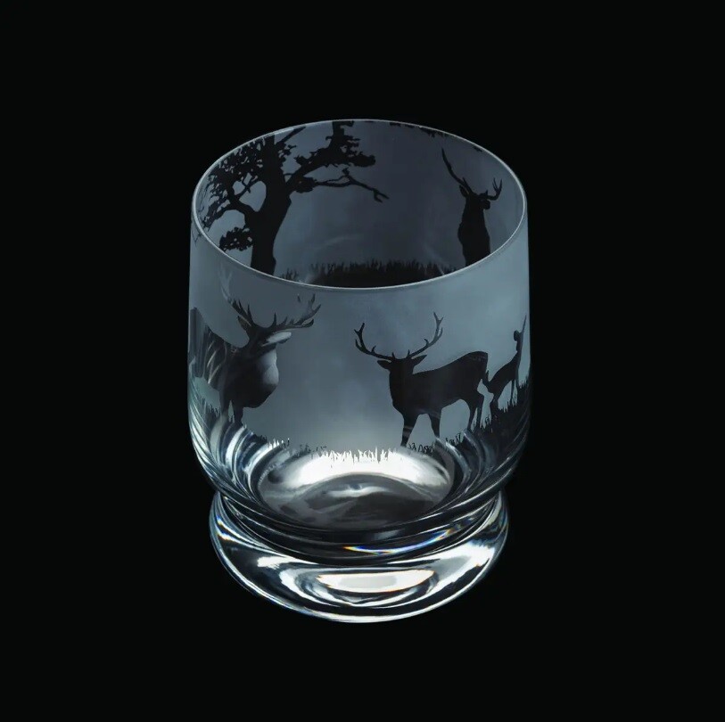 Dartington Crystal Aspect Fly Fishing Tumbler Single Tumbler 100mm