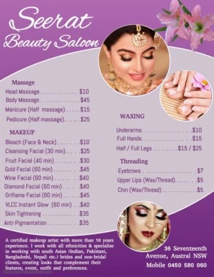 Seerat Indian Beauty Parlour 47 Salon Services For Ladies Only Beauty Treatments Gumtree Australia Liverpool Area Austral 1242925274
