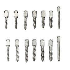 30 Pcs Dental Pure Titanium Assorted Conical Screw Posts Root Canal Pins 20 Size