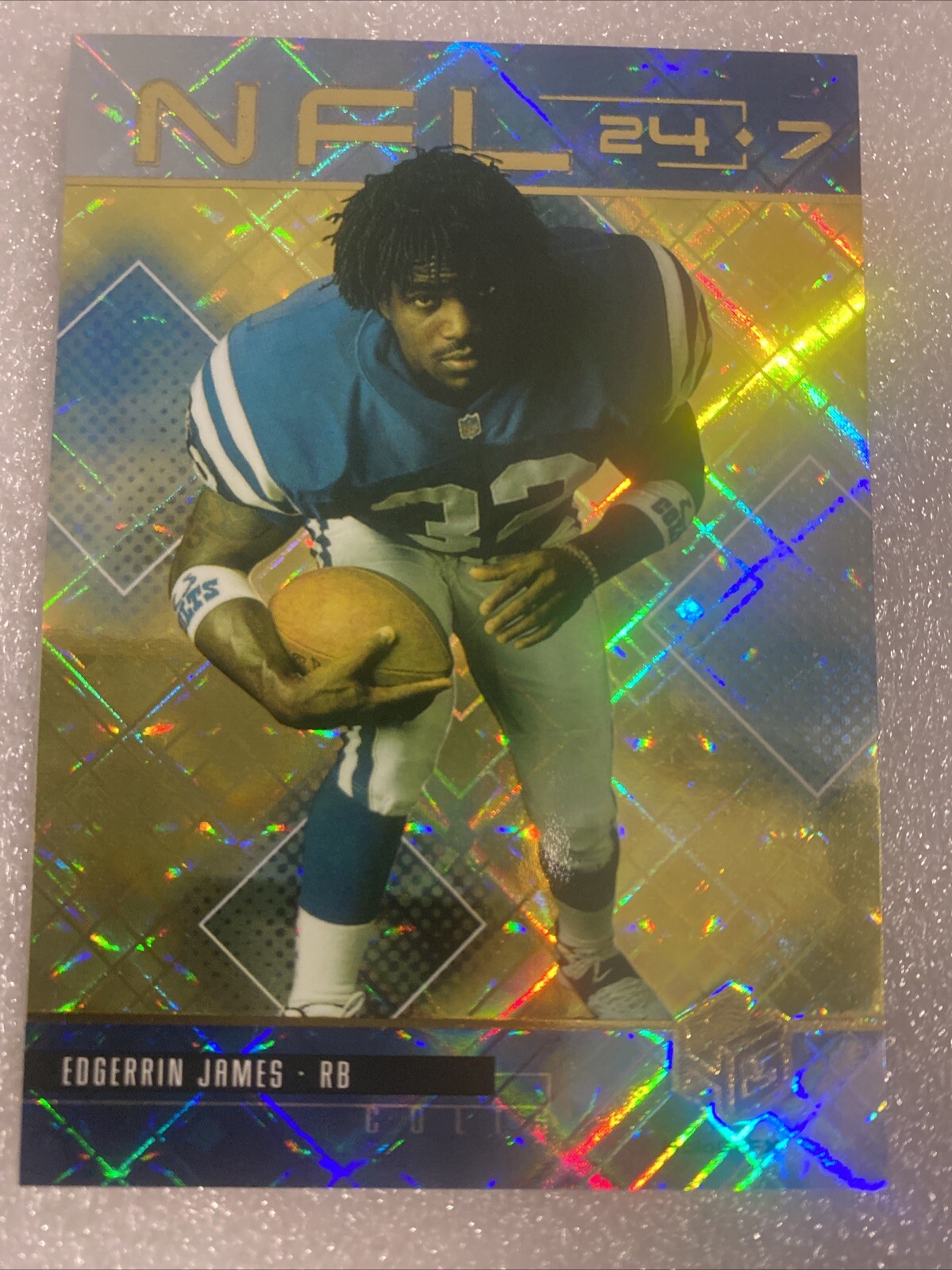 Edgerrin James Upper Deck Hologrfx 24/7 #N11 Gold