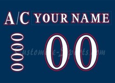 Grand Rapids Griffins Customized Number Kit For 1996-2001 Navy Uniform