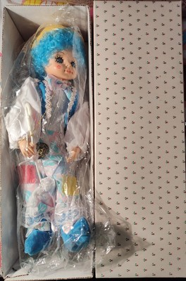 Vintage Brinn's April Showers Calendar Clown 1988 Blue Doll W/ Hat & Costume