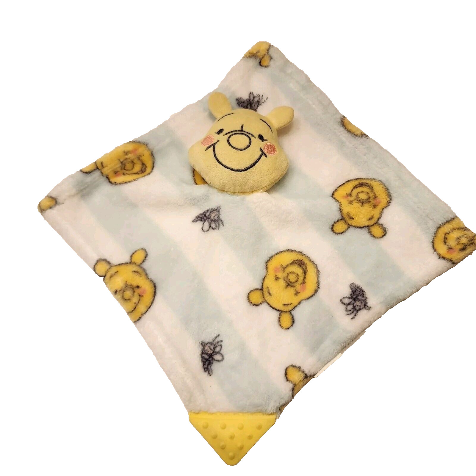 Disney Baby Winnie The Pooh Security Blanket Lovey Teether Bees
