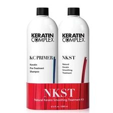 Keratin Complex Natural Smoothing Treatment and Primer Clarifying Shampoo 33.8oz