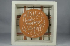  Wooden Box Sign 'TGIF Thank Goodness It's Fall'.#31711 NEW Primitives by Kathy