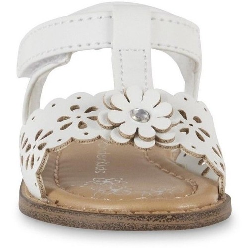 T-Strap White Sandal WonderKids Baby Girls' Addey NWT - Picture 2 of 4
