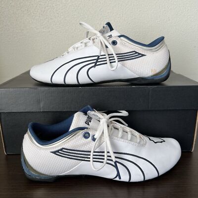 Puma Future Cat Low White Blue 304038 11 Size US 6, UK 5, EU 38