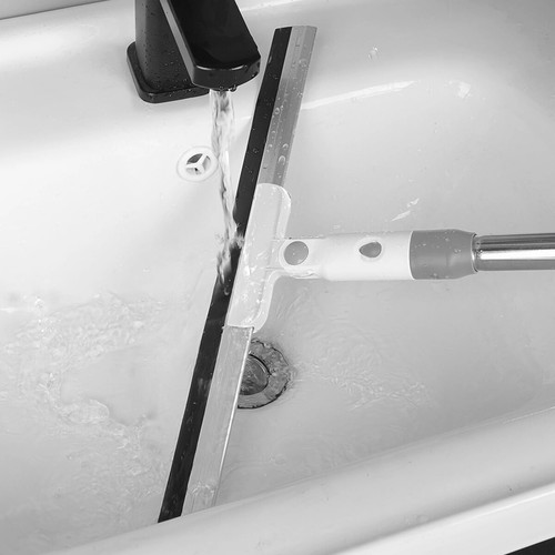 Wasserschieber 35cm mit 1.3m Teleskopstiel Stiel Gummischieber Wasserabzieher - Bild 4 von 14