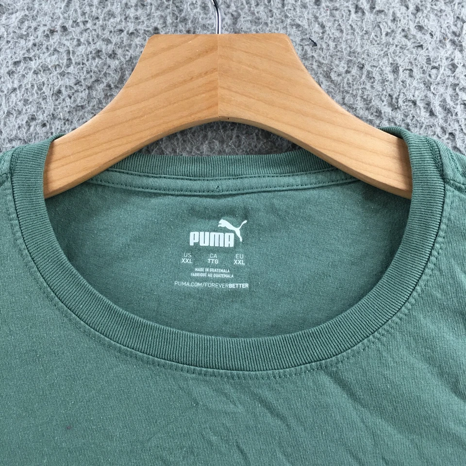 Camiseta Puma Gráfica Mujer XXL Verde Manga Corta Cuello Redondo Algodón Informal Foto 3 de 4