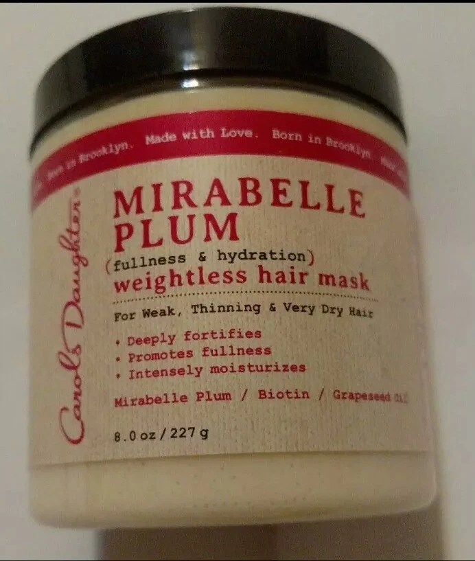 Mascarilla capilar sin peso hidratación plenitud ciruela Carols Daughter Mirabelle 8 oz Foto 4 de 4